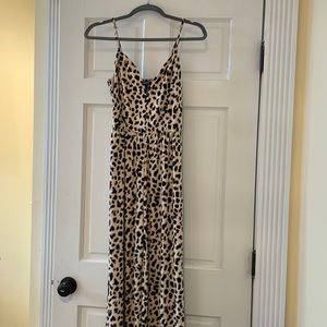 Express Size Small Leopard Jumpsuit Worn once